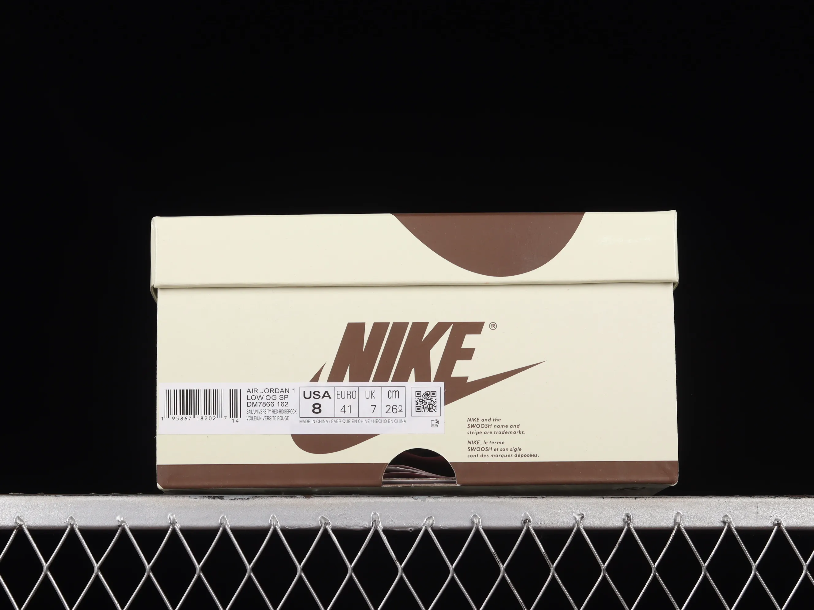 All categories Air Jordan Jordan series basketball shoes Air Jordan 1 Low LW version Travis Scott x Air Jordan 1 Low OG "Reverse Mocha" AJ1 Joe 1 reverse mocha brown and white barb joint casual sports basketball shoes DM7866-162